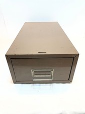 Vintage Metal Index Card File