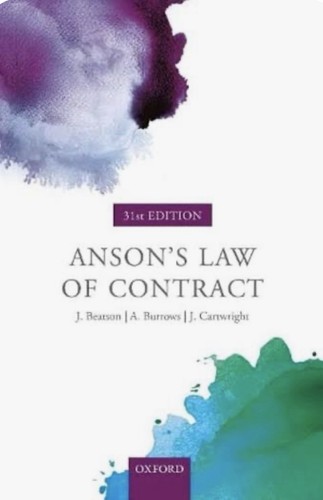 Anson law contract by - of,