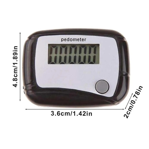 Lcd clip pedometer step - lcd, on