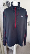 RAB polartec power stretch fleece 1/2 zip pullover men's grey Size XL