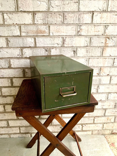 Vtg metal card catalog - vtg, cabinet