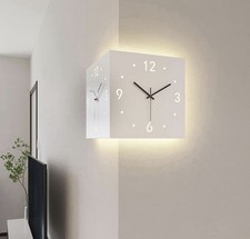 Double Sided Corner Wall Clock