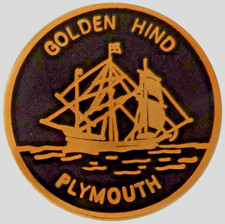 Golden Hind Plymouth City Pin