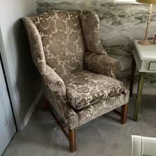 Antique Winged Armchair in G P