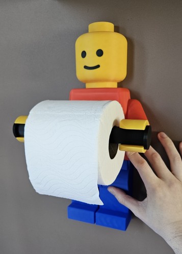 Giant lego inspired toilet - lego,