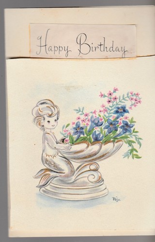Happy birthday cute mermaid - birthday,