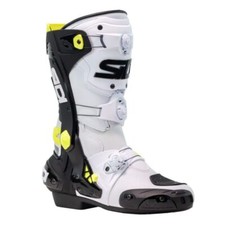 Sidi Rex CE Motorcycle Motorbike Boots White/Black/Yellow