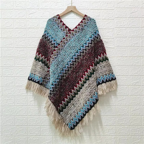 Tibetan ethnic winter poncho - ethnic,