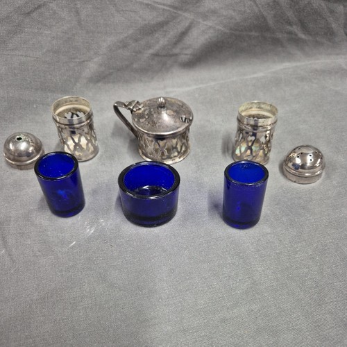 Vintage silver plate condiment - vintage,