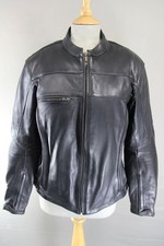 JTS LADIES BLACK LEATHER BIKER