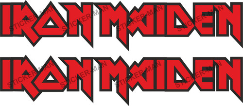 Iron maiden stickers c - maiden, g