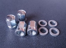 Lambretta Sip Tubeless Wheel Rim Chrome Nuts & Nord Lock Washers  Li,Sx,TV,Gp