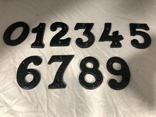 0-9 BLACK ANTIQUE CAST IRON