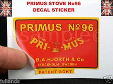 PRIMUS STOVE No 96 REPLACEMENT TIN BOX DECAL STICKER PARAFFIN STOVE SERVICE KIT
