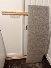 Grey fabric headboard - double bed - Nearly New 