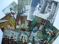 Lot of 9 postcards of Ladies in Welsh Costumes. Earliest posted 1905  (#228)
