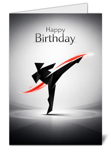 Minimalist karate birthday - karate,