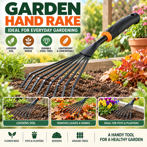 Garden hand rake soil - garden,