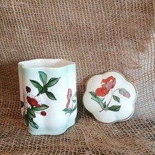 Vintage Royal Worcester Palissy Trinket Storage Pot 10cm High 