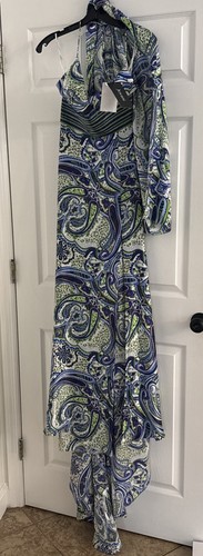 Nwt jovani silk - beaded, paisley