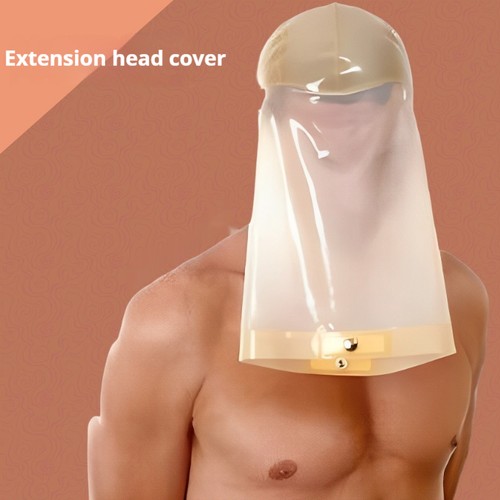 Latex hood mask - mask, foot