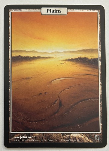 Mtg plains unhinged full art - mtg,