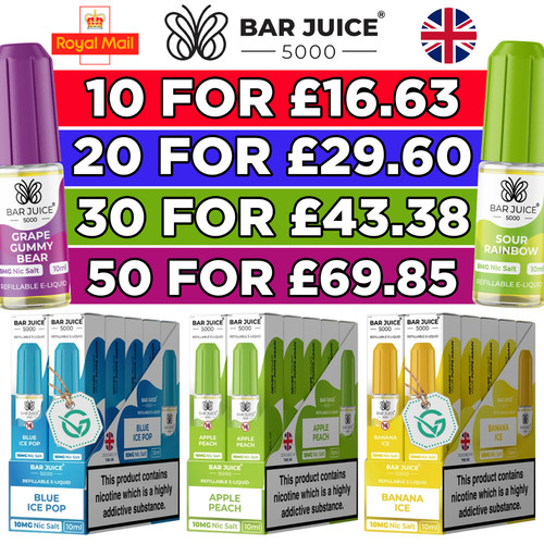 Bar juice 5000 nic salt - salt, e