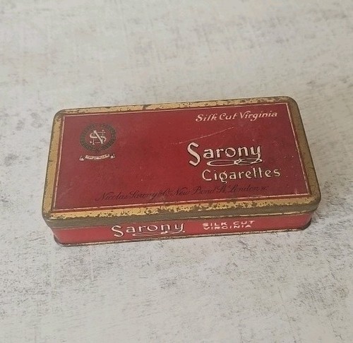 Vintage old tin silk - old,