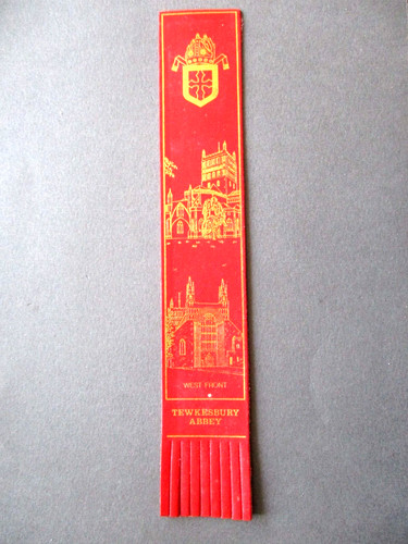 Leather bookmark tewkesbury - leather,