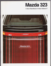Mazda 323 1989-1991 UK Market Sales Brochure 3-dr Saloon F 5-dr SE Executive GT