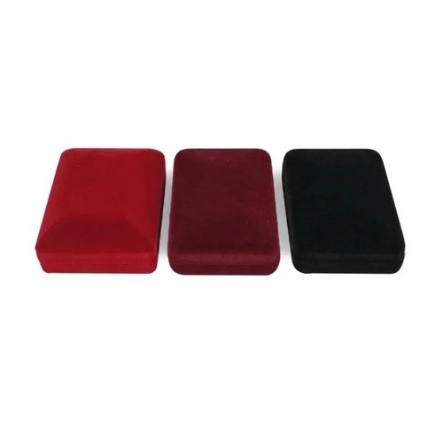 Velvet necklace box pendant - velvet,