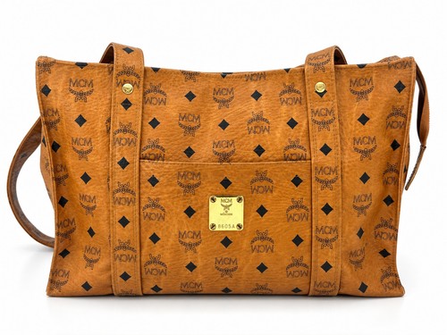 Mcm vintage top zip shopper - top,