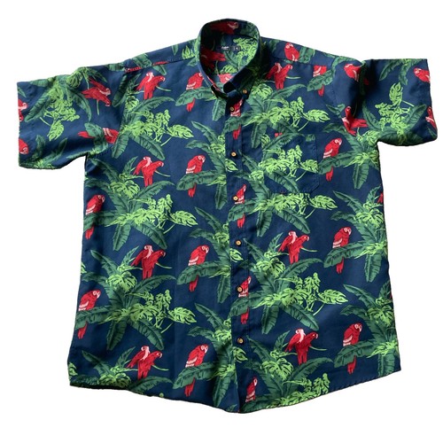 Cotton traders navy - traders, parrots