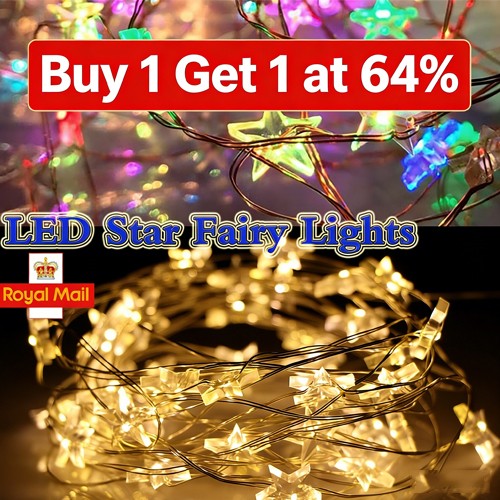 Led star lights garden fairy - lights,
