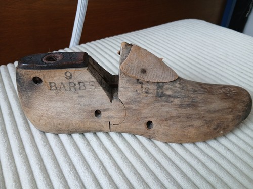 Antique wooden shoe - , last