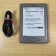 Amazon Kindle 4th Gen D01100 Wi-Fi 6" e-Book Grey Reader