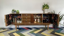 Fully  Refinished, Vintage Stonehill Mid Century Sideboard, Drinks Cabinet