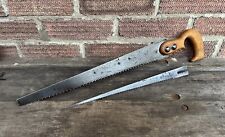 Vintage London Made Wooden Pruning Keyhole Saw Adjustable Blade Old Tool