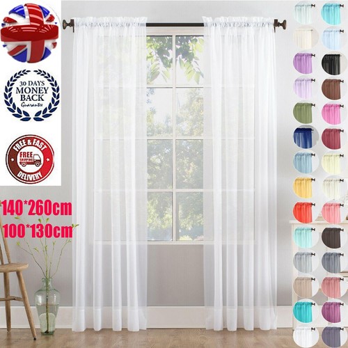 Panels voile sheer curtains - 2,