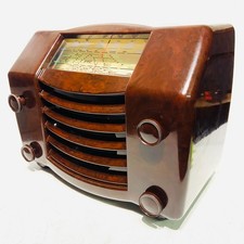 G.E.C. BC4940 Bakelite Valve Table Radio, 1948 - Clean,Working - Crack in Case