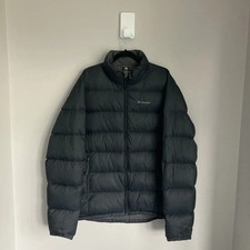 Macpac Down Puffer Coat Halo Jacket Mens XL Black Nylon Walking Hiking