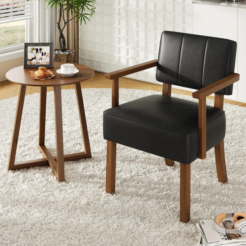 Leather dining chair solid - dining,