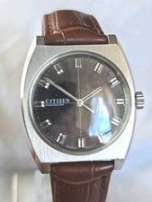 Mens Vintage CITIZEN 21 Jewel Parawater Stainless Steel Wristwatch 63-4093
