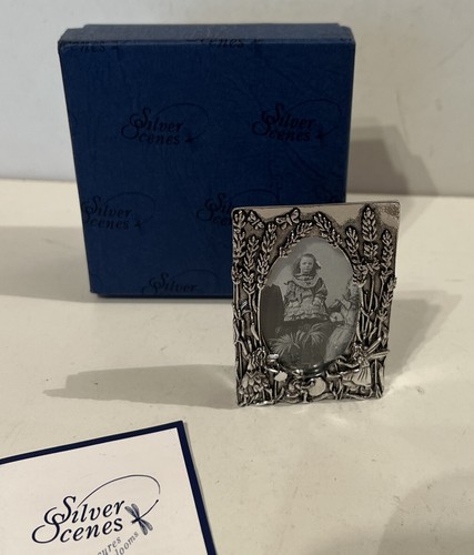 Silver scenes mini photo frame - silver,