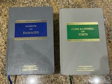 McGregor On Damages 19th Ed Sweet & Maxwell & Clerk & Lindsell On Torts 19th Ed