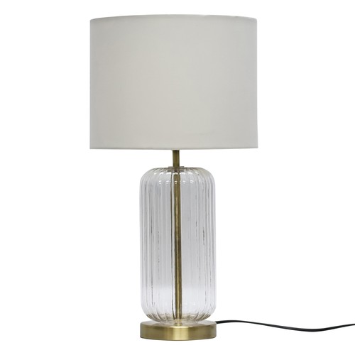 Modern ribbed glass 49cm - modern, table