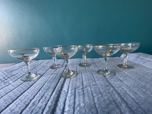Vintage babycham glasses - vintage, with