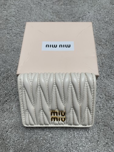 White miu wallet purse - miu,