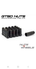 20 x Black GT50 Wheel Nuts