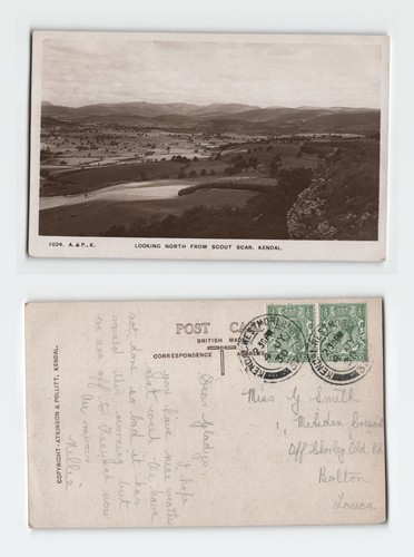 Vintage postcard looking north - vintage,